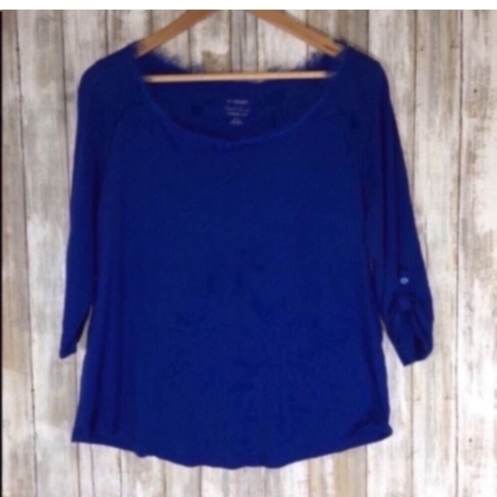 Lane Bryant Cool & Casual 3/4 Sleeve Blouse - Picture 1 of 4